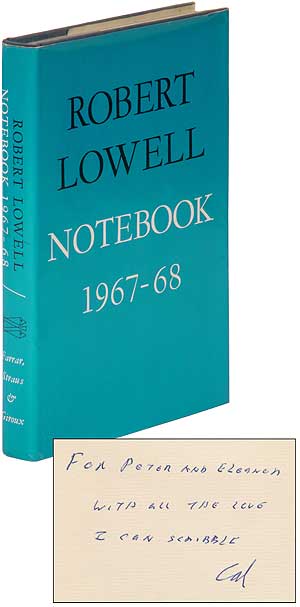 Item #355686 Notebook 1967-68. Robert LOWELL.