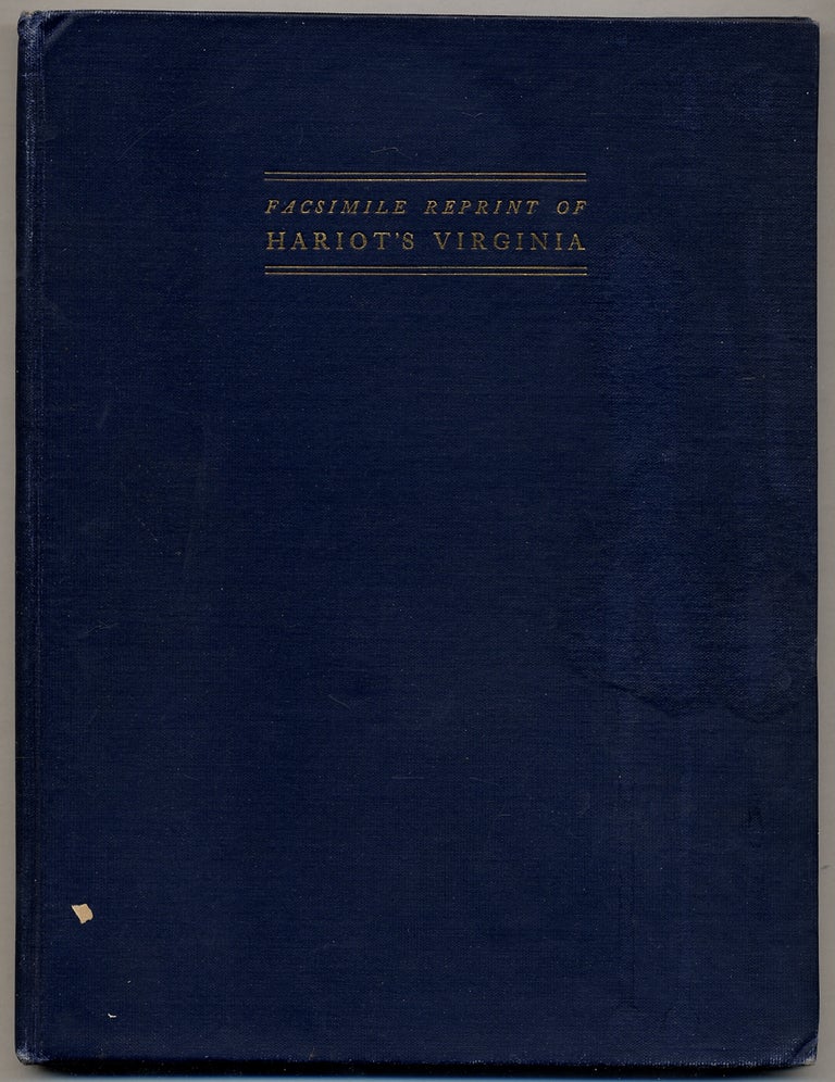 Item #356269 A Briefe and True Report of the New Found Land of Virginia. Thomas HARIOT.