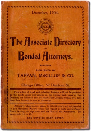 Item #357327 The Associate Directory of Bonded Attorneys. December 1904