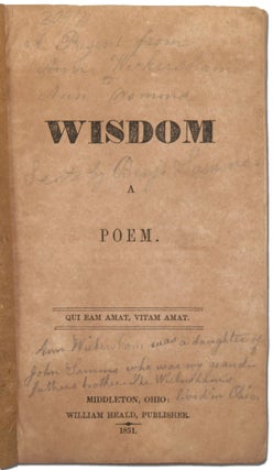 Wisdom; A Poem