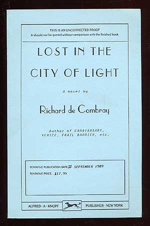 Item #35804 Lost in the City of Light. Richard de COMBRAY.