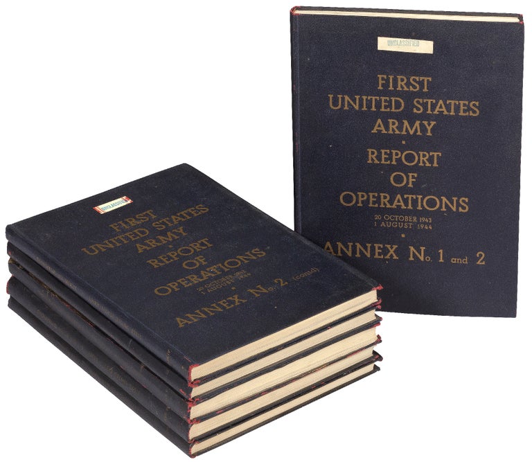 Item #359489 First United States Army: Report of Operations, 20 October 1943 - 1 August 1944: [Six Volumes]
