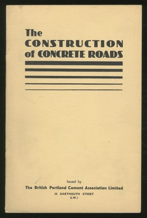 Item #360057 The Construction of CONCRETE ROADS