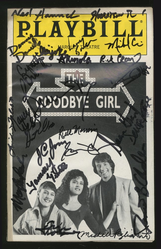 Item #362048 [Playbill]: The Goodbye Girl. Neil SIMON, Marvin Hamlisch, David Zippel.