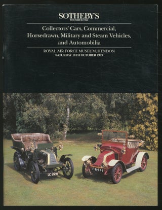 Item #363133 (Exhibition catalog): Sotheby's: Collectors' Cars, Commercial, Horsedrawn, Military...