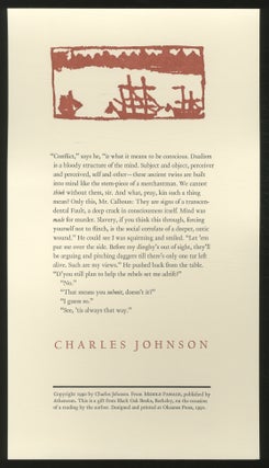 Item #363298 [Broadside]: Middle Passage. Charles JOHNSON