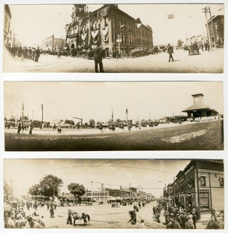 Seven Panoramic Photographs of a Parade in Fargo, North Dakota