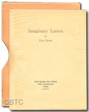 Item #36421 Imaginary Letters. Ezra POUND