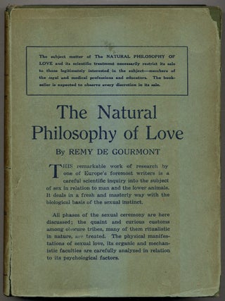 Item #365514 The Natural Philosophy of Love. Remy DE GOURMONT, Ezra Pound
