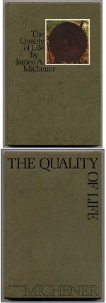 Item #36568 The Quality of Life. James A. MICHENER