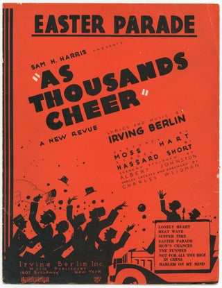 Item #365856 [Sheet Music Score]: Easter Parade; As Thousands Cheer, A New Revue. Irving BERLIN