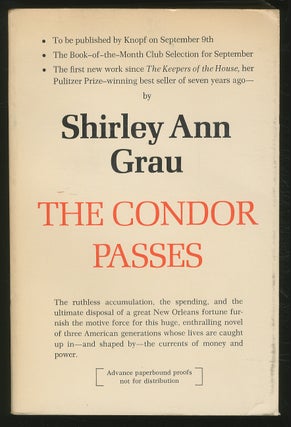 Item #366410 The Condor Passes. Shirley Ann GRAU