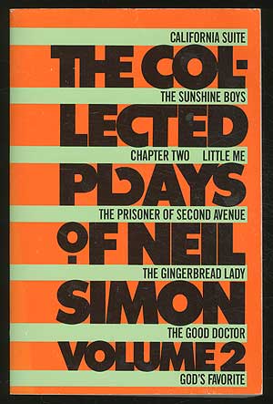 Item #366697 The Collected Plays of Neil Simon Volume II. Neil SIMON.