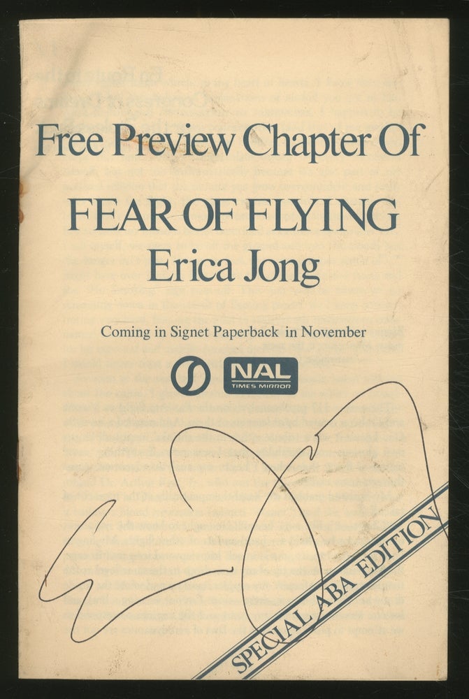 Item #367704 Free Preview Chapter of Fear of Flying. Erica JONG.