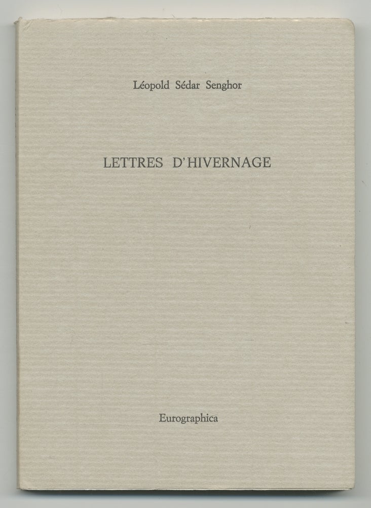 Item #367839 Lettres D'Hivernage. Léopold Sédar SENGHOR.