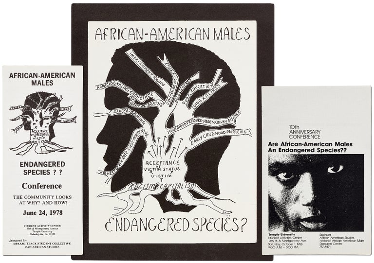 Item #368201 "African-American Males: Endangered Species??" Conference Programs and Broadside