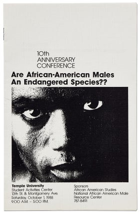 "African-American Males: Endangered Species??" Conference Programs and Broadside