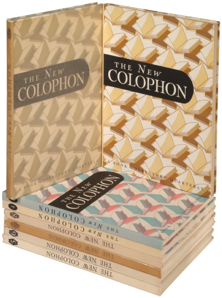 Item #369493 The Colophon: A Book Collector's Quarterly: Eight Parts