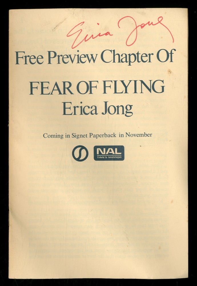 Item #369662 Free Preview Chapter of Fear of Flying. Erica JONG.