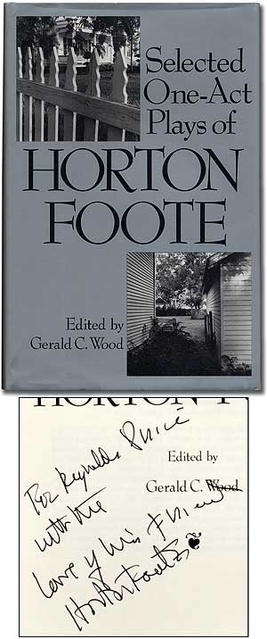 Item #369714 Selected One-Act Plays of Horton Foote. Horton FOOTE.