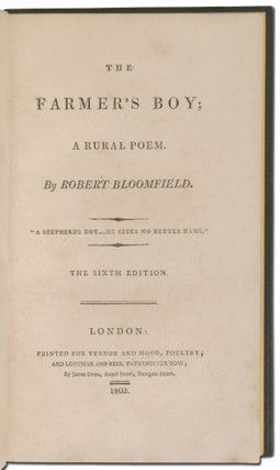 The Farmer's Boy, A Rural Poem