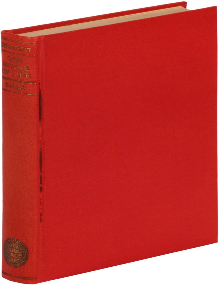 The House of Life: A Sonnet-Sequence. Dante Gabriel ROSSETTI.