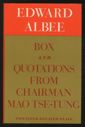 Item #370887 Box and Quotations from Chairman Mao Tse-Tung: Two Inter-Related Plays. Edward ALBEE