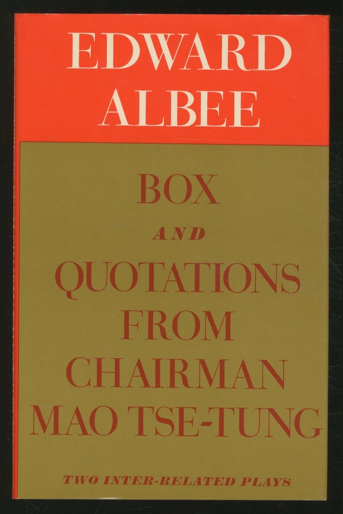 Item #370887 Box and Quotations from Chairman Mao Tse-Tung: Two Inter-Related Plays. Edward ALBEE.