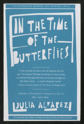 Item #370922 In the Time of the Butterflies. Julia ALVAREZ