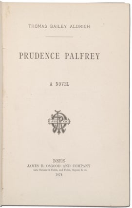 Prudence Palfrey; A Novel (with ALS laid-in)