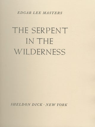 The Serpent in the Wilderness