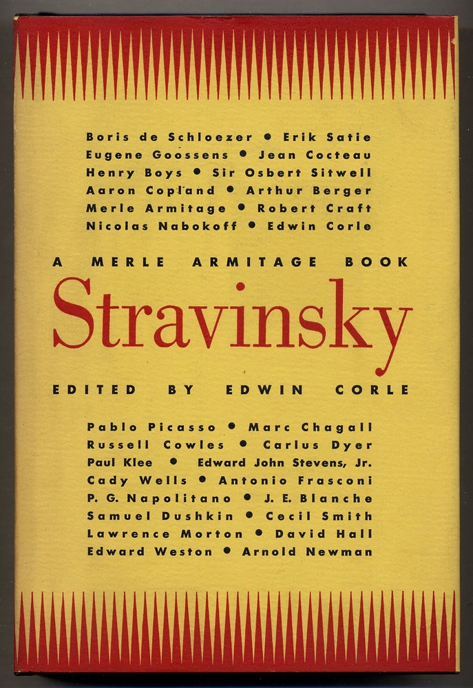 Item #372095 Igor Stravinsky. Edwin CORLE.