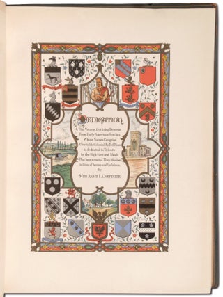 Carpenter and Allied Families; Genealogical and Biographical