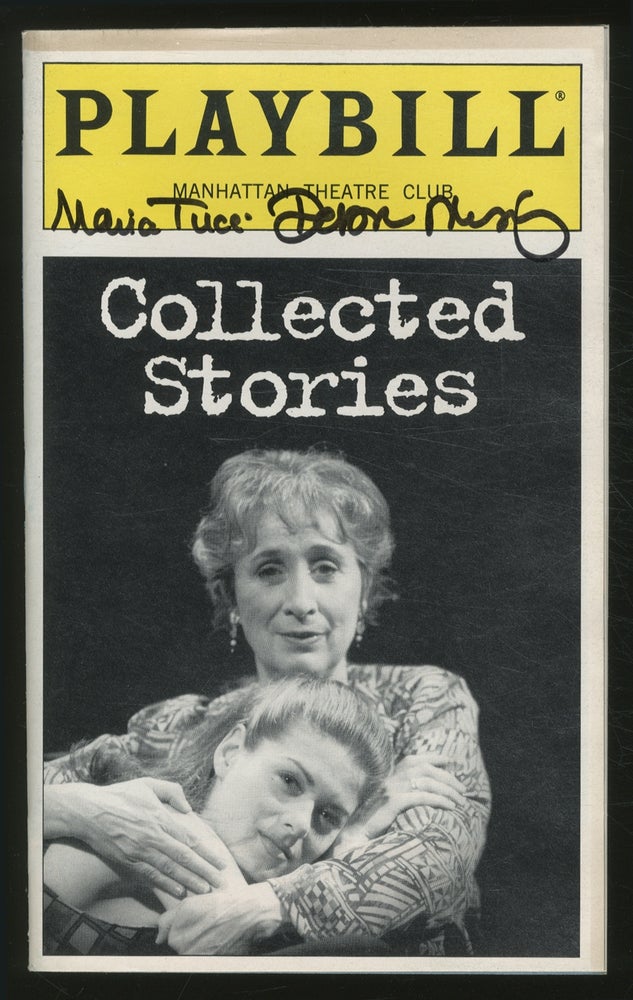 Item #372430 [Playbill] Collected Stories. Donald MARGULIES.