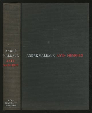 Item #372609 Anti-Memoirs. André MALRAUX
