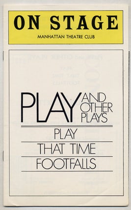 Item #373066 [Program]: Play and Other Plays. Samuel BECKETT