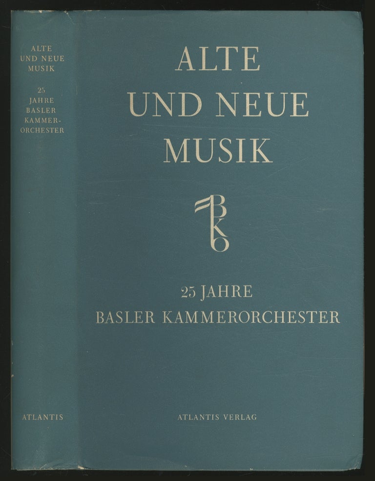Item #373169 Alte Und Neue Musik: Das Basler Kammerorchester (Kammerchor und Kammerorchester) Unter Leitung von Paul Sacher, 1926-1951