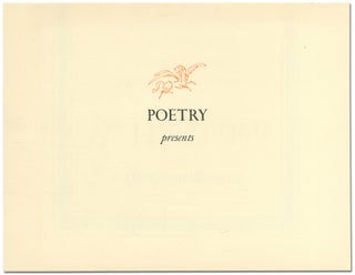 [Broadsheet]: An Evening with W.H. Auden 18 November 1960
