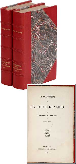 Item #373895 Le Confessioni di Un Ottuagenario [The Castle of Fratta], Two Volume Set. Ippolito NIEVO.