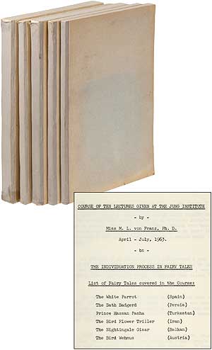 Item #374156 Five Volumes of Lectures Given at the Jung Institute Concerning Fairy Tales [later published as An Introduction to the Interpretation of Fairytales]. Marie-Luise von FRANZ.