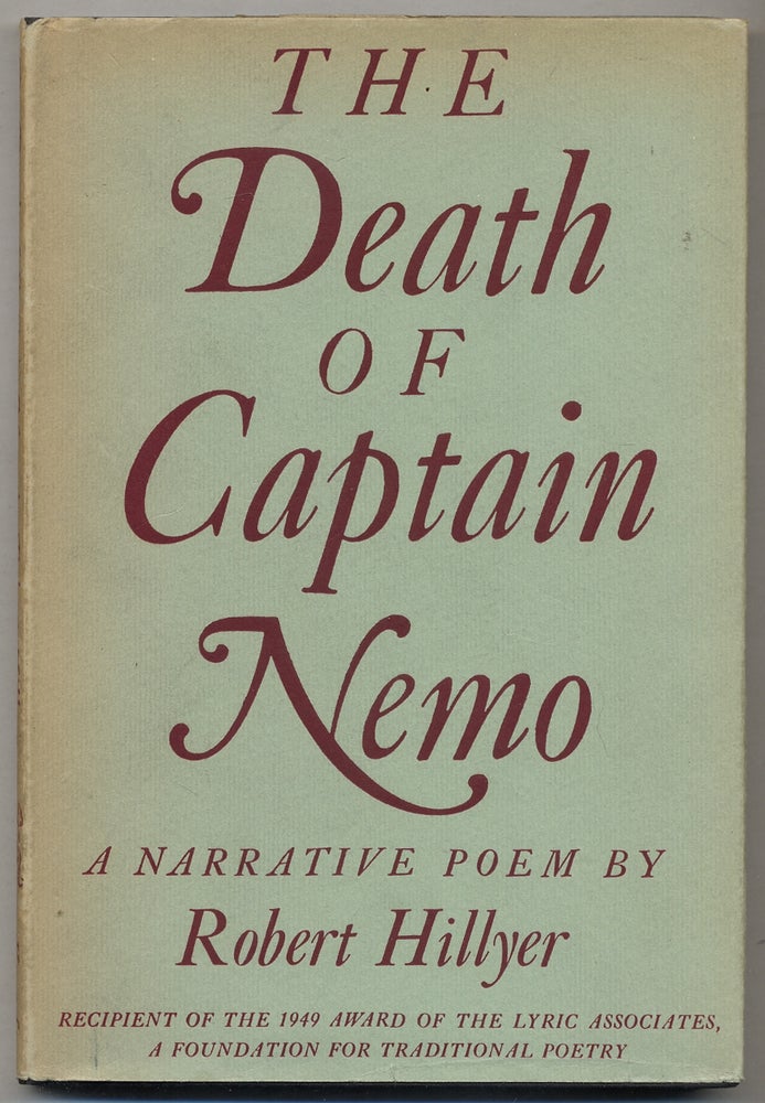 Item #376230 The Death of Captain Nemo. Robert HILLYER.