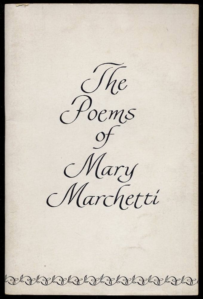 Item #376359 Sentimental Poems. Mary MARCHETTI.