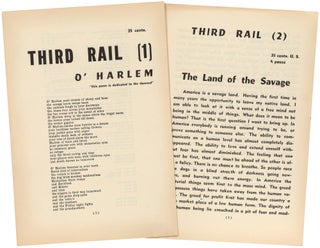 Item #376483 Third Rail 1: O'Harlem [with] Third Rail 2: The Land of the Savage [Complete]. Jack...