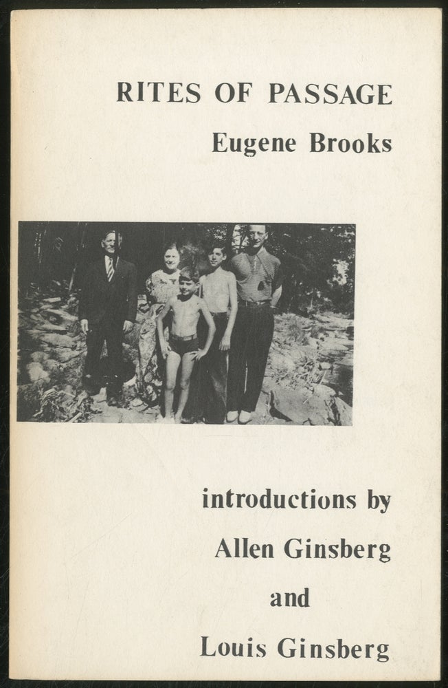 Item #377440 Rites of Passage. Eugene BROOKS, Allen and Louis GINSBERG.
