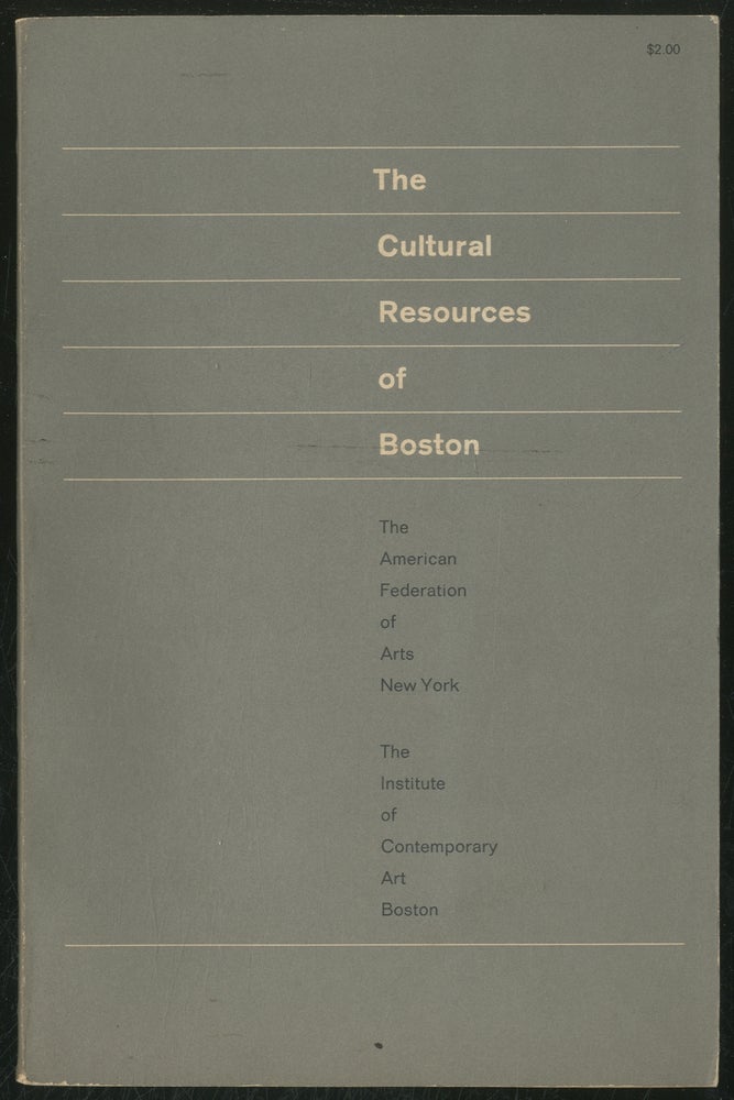 Item #377827 The Cultural Resources of Boston