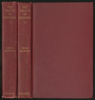 Item #377914 The Valley of Decision. Edith WHARTON