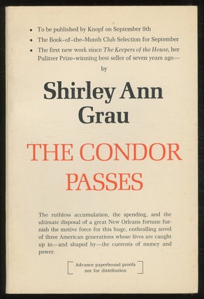 Item #378447 The Condor Passes. Shirley Ann GRAU