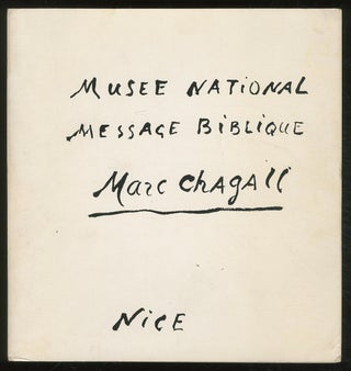 Item #378580 Musée National Message Biblique Marc Chagall, Nice: Donation Marc et Valentina Chagall