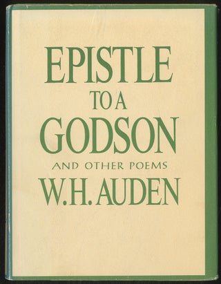 Item #378667 Epistle to a Godson and Other Poems. W. H. AUDEN