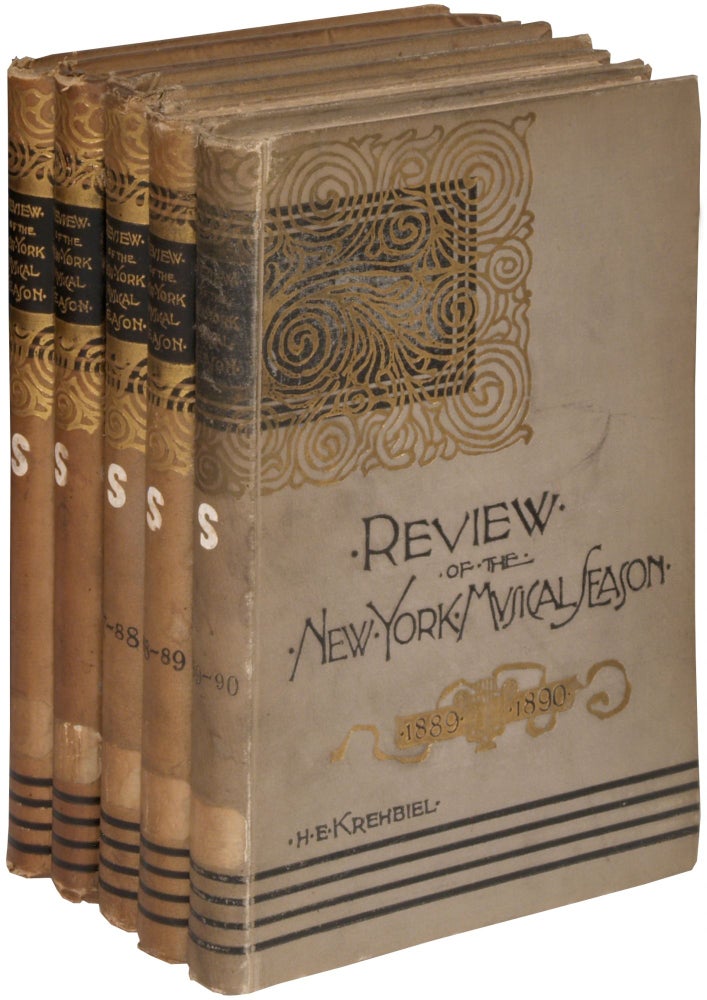 Item #379174 Review of the New York Musical Season, Volumes 1-5 (1885-1890). H. E. KREHBIEL, Henry Edward.